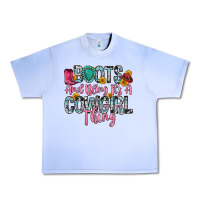 Grape Ice boots and bling it s a cowgirl thing Urban Heavy Tee - Zillion Design Studio
