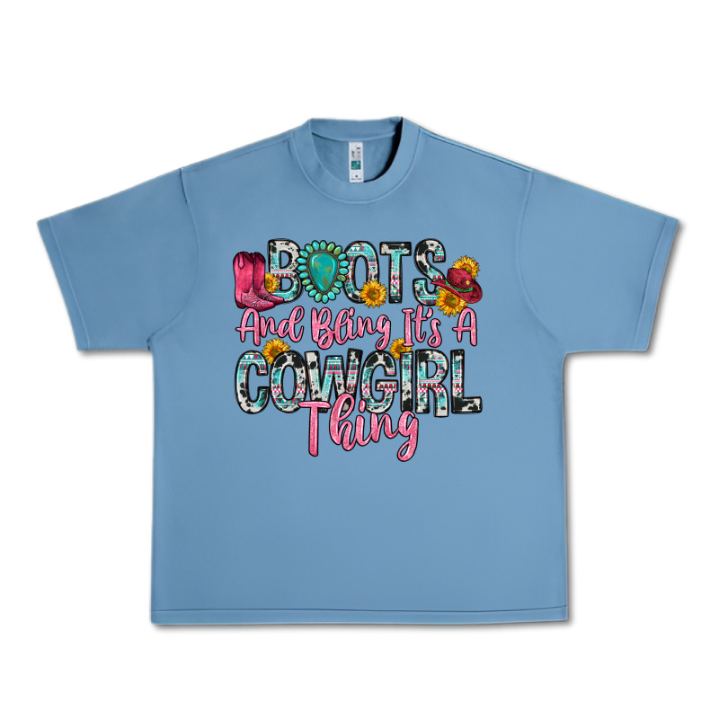 Boots And Bling It S A Cowgirl Thing Urban Heavy Tee by Zillion Design Studio | Teevron