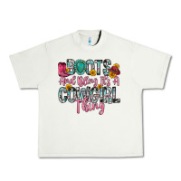Pistachio boots and bling it s a cowgirl thing Urban Heavy Tee - Zillion Design Studio