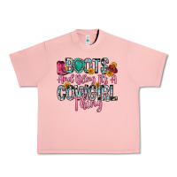 Salmon boots and bling it s a cowgirl thing Urban Heavy Tee - Zillion Design Studio