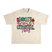 Sandshell boots and bling it s a cowgirl thing Urban Heavy Tee - Zillion Design Studio