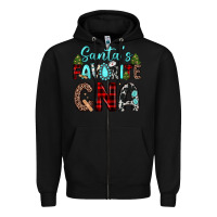 Black santas favorite cna Zipper Hoodie - JahusDesignShop