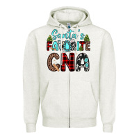 Oatmeal Heather santas favorite cna Zipper Hoodie - JahusDesignShop