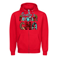 Red santas favorite cna Zipper Hoodie - JahusDesignShop