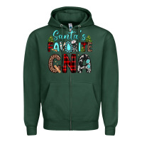 Sports Green santas favorite cna Zipper Hoodie - JahusDesignShop