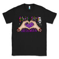 Black this girl loves halloween Classic Tee - CowhideDigitalArt