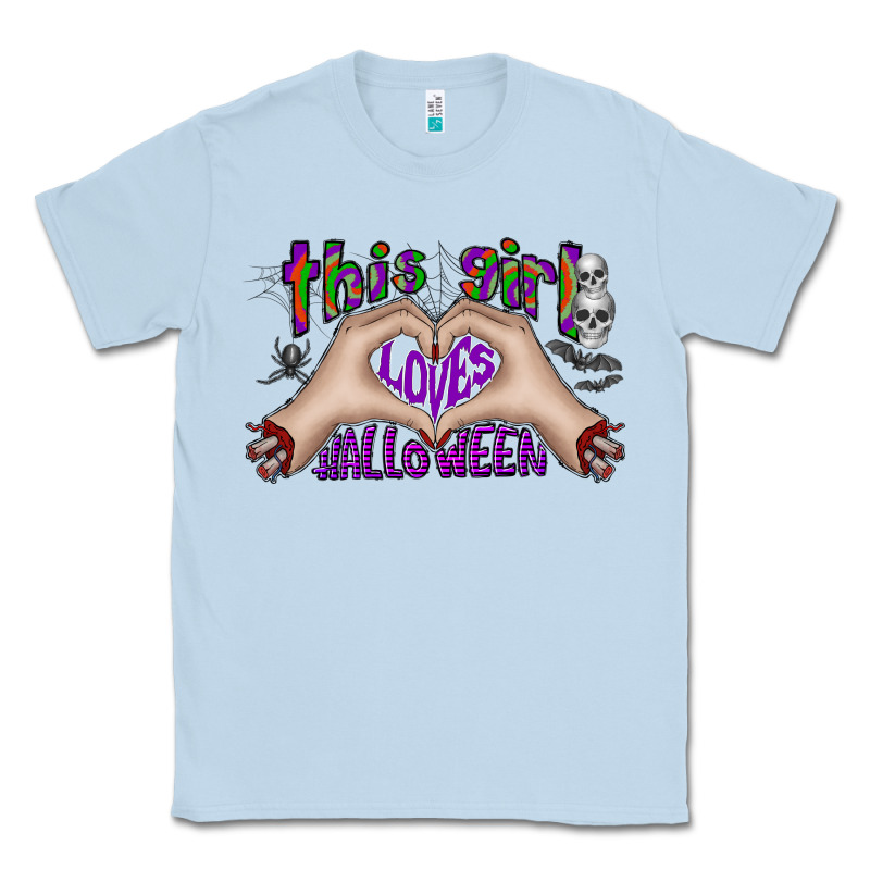 This Girl Loves Halloween Classic Tee by CowhideDigitalArt | Teevron