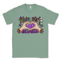 Sage this girl loves halloween Classic Tee - CowhideDigitalArt