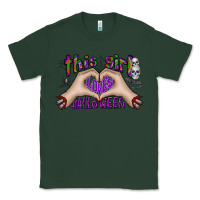 Sports Green this girl loves halloween Classic Tee - CowhideDigitalArt