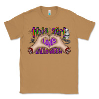 Toasted Coconut this girl loves halloween Classic Tee - CowhideDigitalArt