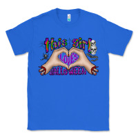 True Royal this girl loves halloween Classic Tee - CowhideDigitalArt
