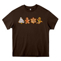 Chocolate Brown christmas cookies Heavy Core Tee - LillyAllenDesigns