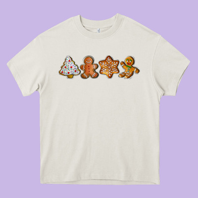 Christmas Cookies Heavy Core Tee Designed By Lillyallendesigns