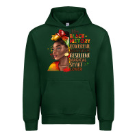 Forest Green i am black history Urban Hoodie - LillyAllenDesigns