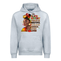 Heather Grey i am black history Urban Hoodie - LillyAllenDesigns