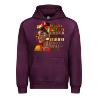 Mauve Wine i am black history Urban Hoodie - LillyAllenDesigns