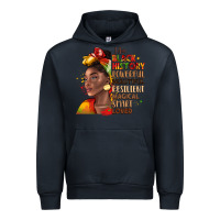 Navy i am black history Urban Hoodie - LillyAllenDesigns