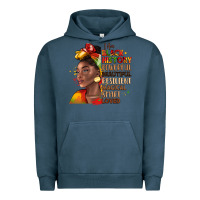Pigment Midnight Navy i am black history Urban Hoodie - LillyAllenDesigns