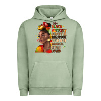 Pigment Oil Green i am black history Urban Hoodie - LillyAllenDesigns