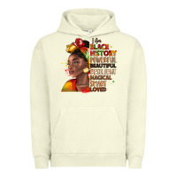 Pigment Pistachio i am black history Urban Hoodie - LillyAllenDesigns