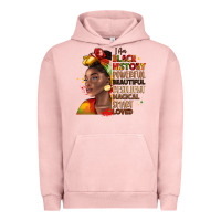 Pigment Salmon i am black history Urban Hoodie - LillyAllenDesigns