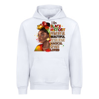 White i am black history Urban Hoodie - LillyAllenDesigns