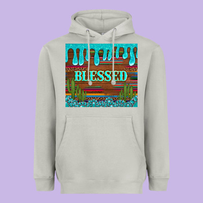Blessed Annd Cactus With Gemstone Tumbler Heavyweight Hoodie Designed By Artiststas