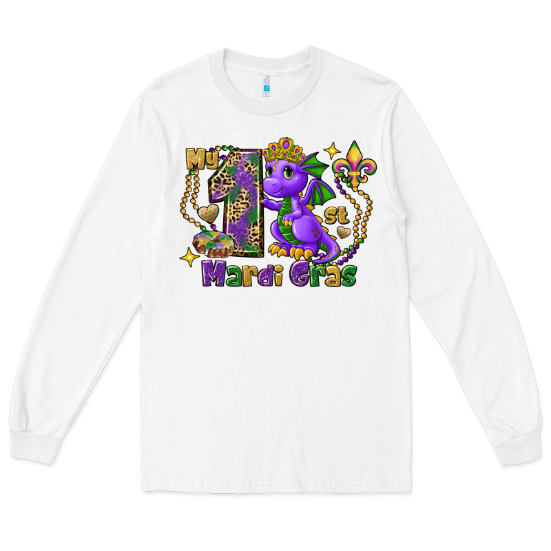 Dragon My First Mardi Gras Long Sleeve Tee by FaDigitalArtStudio | Teevron