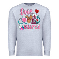 Heather Grey one loved nurse Premium Sweatshirt - BarkalooDesign