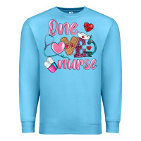 Ocean Blue one loved nurse Premium Sweatshirt - BarkalooDesign