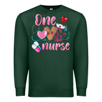 Sports Green one loved nurse Premium Sweatshirt - BarkalooDesign