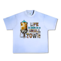 Grape Ice life is better in a small town Urban Heavy Tee - Zillion Design Studio