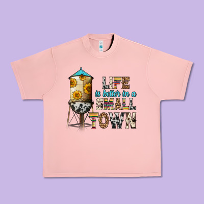 Life Is Better In A Small Town Urban Heavy Tee Designed By Zillion Design Studio