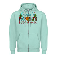 Seafoam santa s favorite basketball player Zipper Hoodie - JahusDesignShop