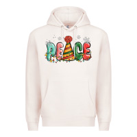 Pale Pink peace Premium Hoodie - MaliasSmallBusiness