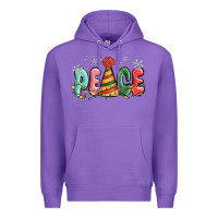 Purple peace Premium Hoodie - MaliasSmallBusiness