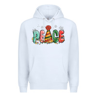 White peace Premium Hoodie - MaliasSmallBusiness