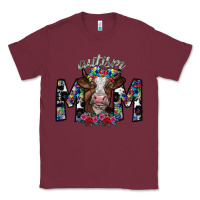 Burgundy autism mom 2 Classic Tee - SublimationCraftShop