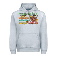Heather Grey your crazy is showing cow Urban Hoodie - LillyAllenDesigns