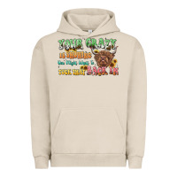 Pigment French Oak your crazy is showing cow Urban Hoodie - LillyAllenDesigns