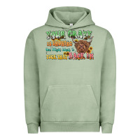 Pigment Oil Green your crazy is showing cow Urban Hoodie - LillyAllenDesigns