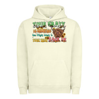 Pigment Pistachio your crazy is showing cow Urban Hoodie - LillyAllenDesigns