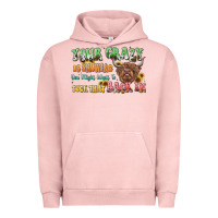 Pigment Salmon your crazy is showing cow Urban Hoodie - LillyAllenDesigns