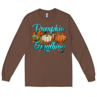 Chestnut pumpkin everything Long Sleeve Tee - HRA Design Shop