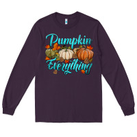 Plum pumpkin everything Long Sleeve Tee - HRA Design Shop