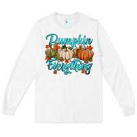 White pumpkin everything Long Sleeve Tee - HRA Design Shop