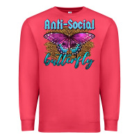 Cardinal Western Anti-Social Butterfly Premium Sweatshirt - LillyAllenDesigns