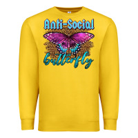Lemon Western Anti-Social Butterfly Premium Sweatshirt - LillyAllenDesigns