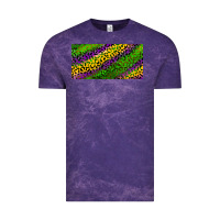 Cloud Purple Mardi Gras Leopard Vintage Tee - RanaPortraitStore