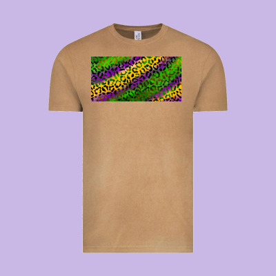 Vintage Tee Mardi Gras Leopard